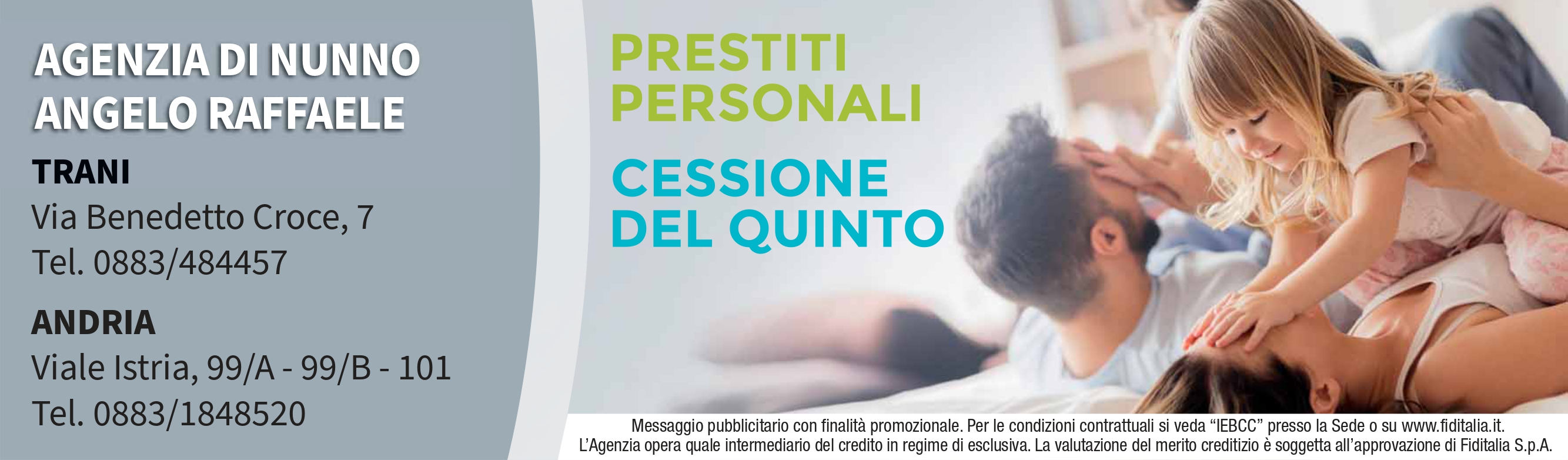Contatti Agenzia Di Nunno Angelo Raffaele filiali Fiditalia - Prestiti personali, Cessione del quinto